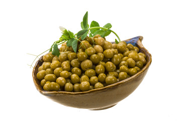 Marinated green peas