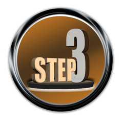 Classy Brown Button Step 3