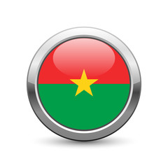 Burkina Faso flag icon web button