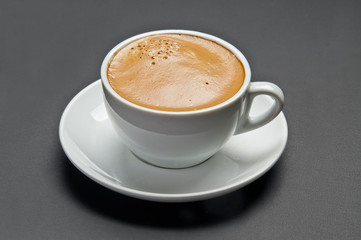 Cup of coffee isolated with clipping path