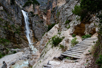 Dolomites, Italy - Cascata de Fanes - Val di Fanes