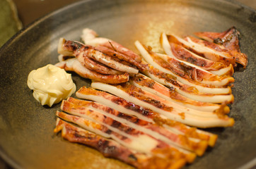 Grilled squid.