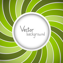 Green background with round frame