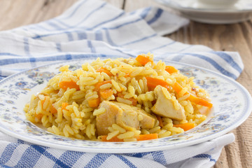 Uzbek pilaf.