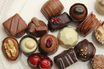Decorated chocolates