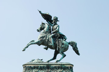Obraz premium Monument to Erzherzog Karl (Archduke Charles) in Vienna