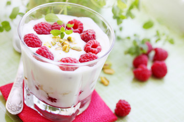 dessert with berries