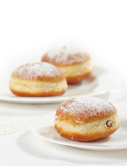 Obraz na płótnie Canvas fresh sweet donuts