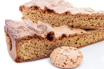 Donut with amaretti biscuits