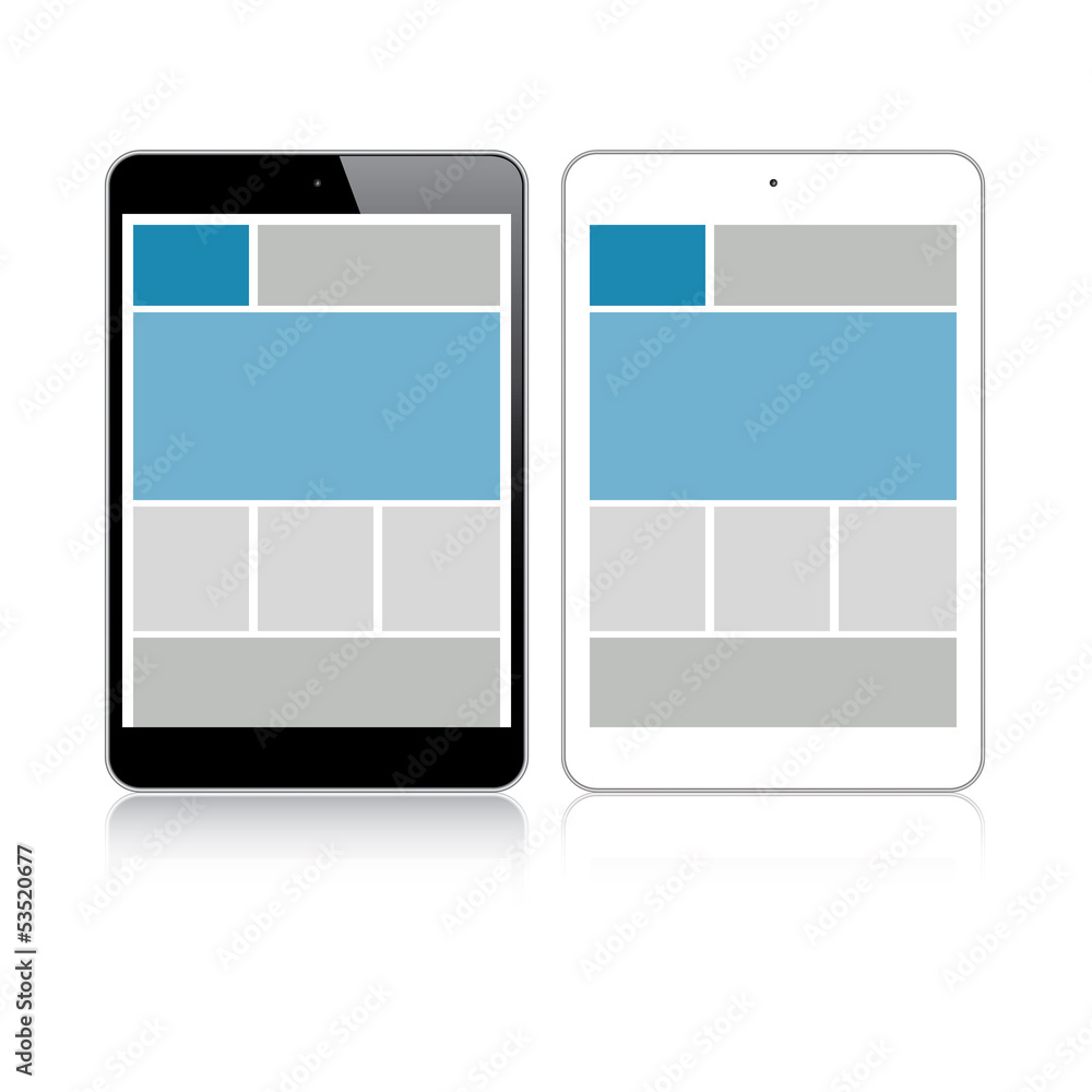 Canvas Prints highly detailed responsive grid small tablet vector