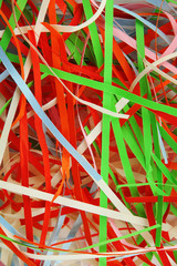 Paper ribbons background
