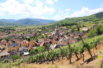 Le village de Walbach dans la vallée de Munster