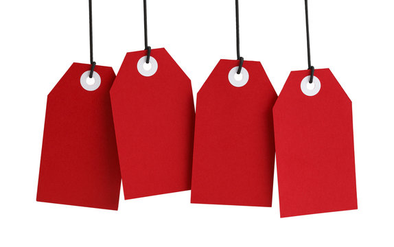 Four Red Tags
