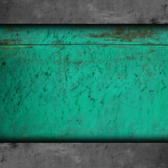 metal texture green background old iron metallic grunge steel pl