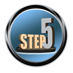 Classy Blue Button Step 5