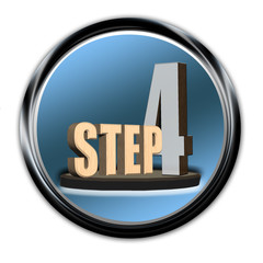 Classy Blue Button Step 4