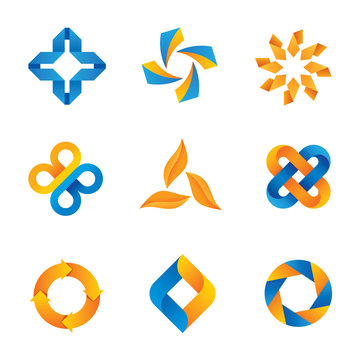 Cool loop logos and icons