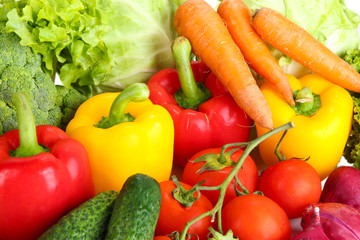 Fresh vegetables close up