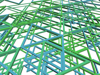 Fototapeta premium Abstract Colorful Constructions Vector