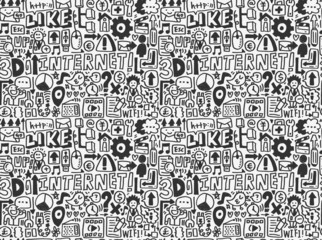 seamless internet network pattern