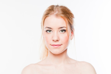 Naklejka premium Portrait of a young and beautiful woman
