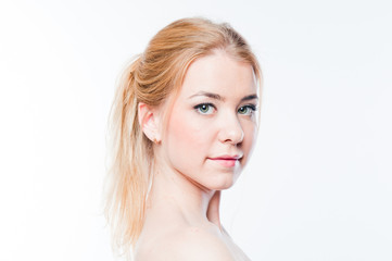 Fototapeta premium Portrait of a young and beautiful woman