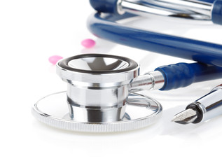 medical stethoscope with pen