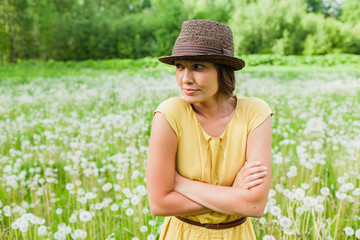 girl in a meadow