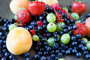 ripe summer berries