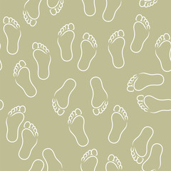 foot imprint seamless pattern