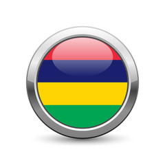 Mauritian flag icon web button