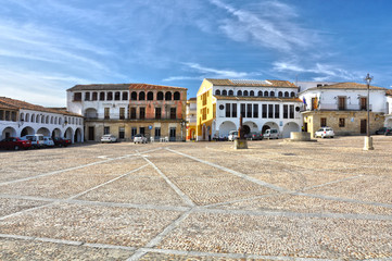 Cáceres, Plaza Mayor de Garrovillas de Alconétar, España