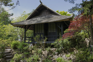 Fototapeta na wymiar Kildare ogrody japońskie, Irlandia, japoński dom