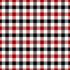 Red, White and Black Plaid Fabric Background