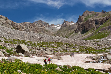 ascent to the pass