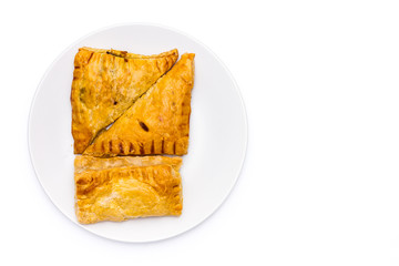 Isolated assorted flavour pie