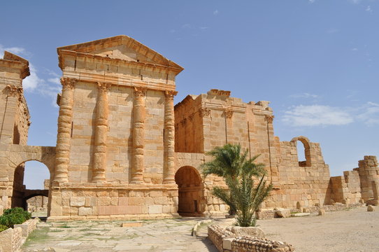 Site archéologique de Sbeïtla, temples du Capitole