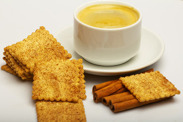 Sugar cookies on a white background