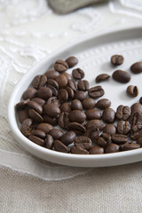 coffe beans on the plate