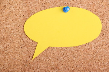 Speech Bubble Post It Note