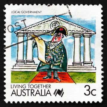 Postage Stamp Australia 1988 Local Government, Living Together