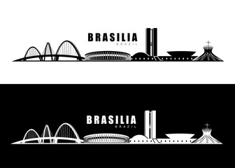 Brasilia skyline - obrazy, fototapety, plakaty