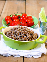 Cooked buckwheat