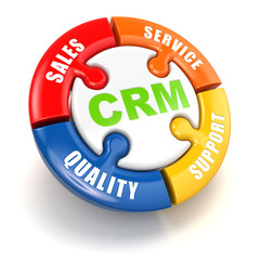 CRM. Customer relationship marketing  concept.