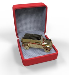 Gold car