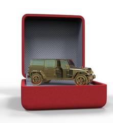 Gold car
