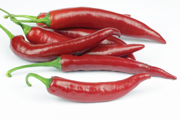 peperoni on the white background