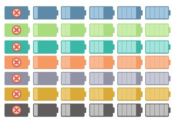 flat battery indicator - flat ui