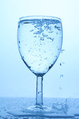 Refreshing Water in a Glass