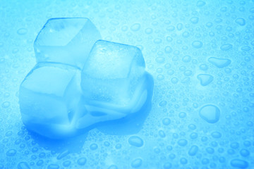 Ice Cubes and Drops